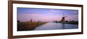 Windmills at Kinderdijk, Zuid, Holland-Walter Bibikow-Framed Photographic Print