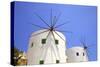 Windmills Converted for Accommodation, Leros, Dodecanese, Greek Islands, Greece, Europe-Neil Farrin-Stretched Canvas