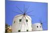 Windmills Converted for Accommodation, Leros, Dodecanese, Greek Islands, Greece, Europe-Neil Farrin-Mounted Photographic Print