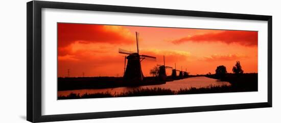 Windmills Holland Netherlands-null-Framed Photographic Print