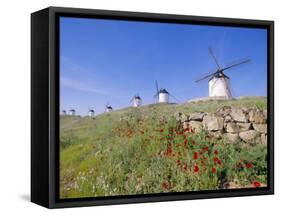 Windmills in Consuegra, Castilla La Mancha, Spain-Gavin Hellier-Framed Stretched Canvas