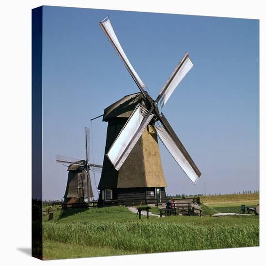 Windmills in Holland-CM Dixon-Stretched Canvas