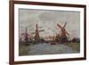 Windmills in the Westzijderveld near Zaandam. 1871-Claude Monet-Framed Giclee Print