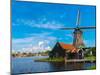 Windmills in Zaanse Schans, Holland, Netherlands-kavalenkava volha-Mounted Photographic Print