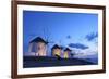 Windmills Kato Mili, Mykonos-Town, Mykonos, Cyclades, Greece-Katja Kreder-Framed Photographic Print