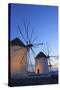 Windmills Kato Mili, Mykonos-Town, Mykonos, Cyclades, Greece-Katja Kreder-Stretched Canvas