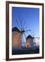 Windmills Kato Mili, Mykonos-Town, Mykonos, Cyclades, Greece-Katja Kreder-Framed Photographic Print