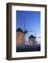 Windmills Kato Mili, Mykonos-Town, Mykonos, Cyclades, Greece-Katja Kreder-Framed Photographic Print