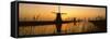 Windmills, Kinderdijk, UNESCO World Heritage Site, Netherlands, Europe-Sakis Papadopoulos-Framed Stretched Canvas