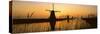 Windmills, Kinderdijk, UNESCO World Heritage Site, Netherlands, Europe-Sakis Papadopoulos-Stretched Canvas