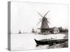 Windmills, Laandam, Netherlands, 1898-James Batkin-Stretched Canvas