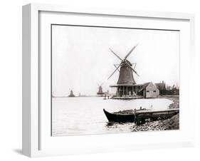 Windmills, Laandam, Netherlands, 1898-James Batkin-Framed Photographic Print