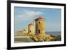 Windmills, Mandraki Harbor, Rhodes City, Rhodes, Dodecanese-Jochen Schlenker-Framed Photographic Print