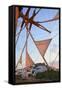 Windmills of Chora, Patmos, Dodecanese, Greek Islands, Greece, Europe-Neil Farrin-Framed Stretched Canvas