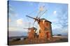 Windmills of Chora, Patmos, Dodecanese, Greek Islands, Greece, Europe-Neil Farrin-Stretched Canvas