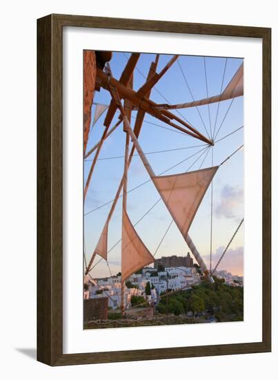 Windmills of Chora, Patmos, Dodecanese, Greek Islands, Greece, Europe-Neil Farrin-Framed Photographic Print