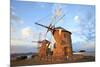 Windmills of Chora, Patmos, Dodecanese, Greek Islands, Greece, Europe-Neil Farrin-Mounted Photographic Print