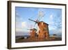 Windmills of Chora, Patmos, Dodecanese, Greek Islands, Greece, Europe-Neil Farrin-Framed Photographic Print