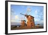 Windmills of Chora, Patmos, Dodecanese, Greek Islands, Greece, Europe-Neil Farrin-Framed Photographic Print