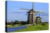 Windmills of Leidschendam, South Holland, Netherlands, Europe-Hans-Peter Merten-Stretched Canvas