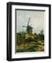 Windmills on Montmartre-Vincent van Gogh-Framed Giclee Print