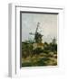 Windmills on Montmartre-Vincent van Gogh-Framed Giclee Print