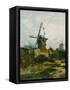 Windmills on Montmartre-Vincent van Gogh-Framed Stretched Canvas