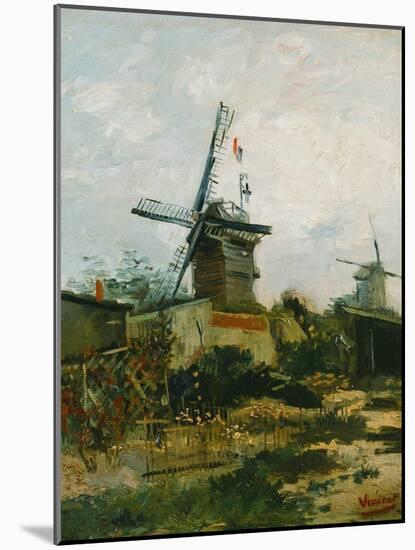 Windmills on Montmartre-Vincent van Gogh-Mounted Giclee Print