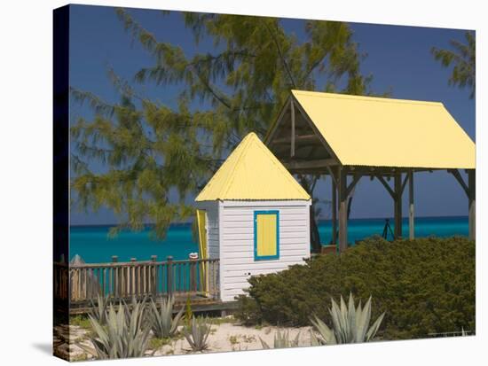 Windmills Plantation Beach House, Salt Cay Island, Turks and Caicos, Caribbean-Walter Bibikow-Stretched Canvas