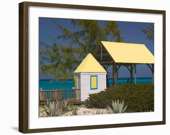 Windmills Plantation Beach House, Salt Cay Island, Turks and Caicos, Caribbean-Walter Bibikow-Framed Photographic Print