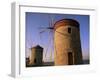 Windmills, Rhodes Harbour, Rhodes, Dodecanese Islands, Greece-John Miller-Framed Photographic Print