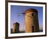 Windmills, Rhodes Harbour, Rhodes, Dodecanese Islands, Greece-John Miller-Framed Photographic Print