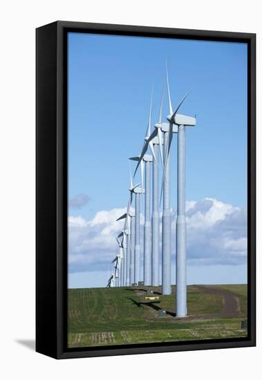 Windmills, Wallula, Washington-Paul Souders-Framed Stretched Canvas