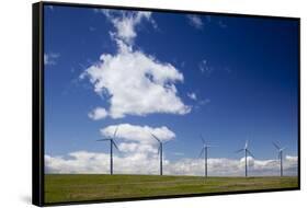 Windmills, Wallula, Washington-Paul Souders-Framed Stretched Canvas