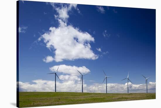 Windmills, Wallula, Washington-Paul Souders-Stretched Canvas