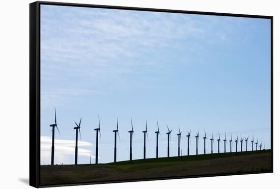 Windmills, Wallula, Washington-Paul Souders-Framed Stretched Canvas