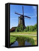 Windmills, Zaanse Schans, Zaanstad, Netherlands-Miva Stock-Framed Stretched Canvas