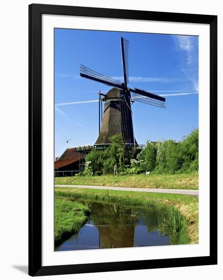 Windmills, Zaanse Schans, Zaanstad, Netherlands-Miva Stock-Framed Photographic Print