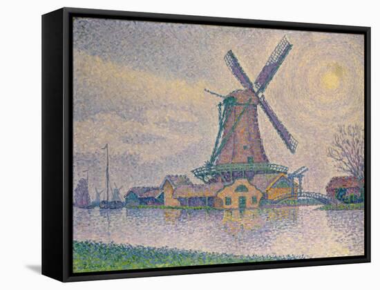 Windmuehle Bei Edam, 1896-Paul Signac-Framed Stretched Canvas