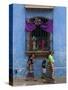 Window Adorned for Holy Week Procession, Antigua, Guatemala, Central America-Sergio Pitamitz-Stretched Canvas