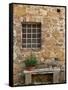 Window and Ancient Stone Wall, Pienza, Tuscany, Italy-Adam Jones-Framed Stretched Canvas