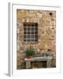 Window and Ancient Stone Wall, Pienza, Tuscany, Italy-Adam Jones-Framed Photographic Print