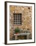 Window and Ancient Stone Wall, Pienza, Tuscany, Italy-Adam Jones-Framed Photographic Print