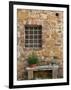 Window and Ancient Stone Wall, Pienza, Tuscany, Italy-Adam Jones-Framed Photographic Print