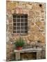 Window and Ancient Stone Wall, Pienza, Tuscany, Italy-Adam Jones-Mounted Photographic Print