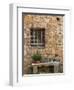 Window and Ancient Stone Wall, Pienza, Tuscany, Italy-Adam Jones-Framed Photographic Print