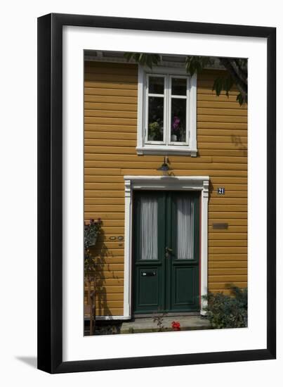 Window and Doorway of an Old Wooden House-Natalie Tepper-Framed Photo