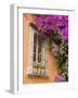 Window and Flower Pots, San Miguel De Allende, Guanajuato State, Mexico-Julie Eggers-Framed Photographic Print