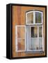 Window and Flower Pots, Tabor, South Bohemia, Czech Republic, Europe-Upperhall Ltd-Framed Stretched Canvas