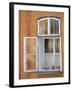 Window and Flower Pots, Tabor, South Bohemia, Czech Republic, Europe-Upperhall Ltd-Framed Photographic Print